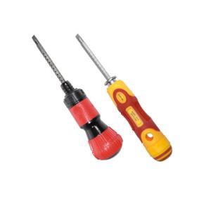 코이코 길이조절 드라이버 회전식 라쳇식 양용 양면 십자 일자