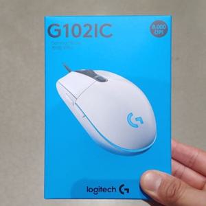 로지텍 G102 LIGHTSYNC (정품) (화이트) (밀알)