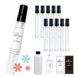 향수 만들기 키트 원형스프레이 블랙투명 10mlx10개 수제향수 재료