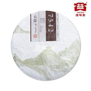 [대익차]중국 운남성 보이차 7542(1501) 생차 357g