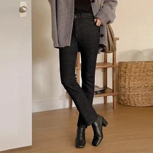 [코코블랑] 하우 슬림 데님팬츠(밍크기모)