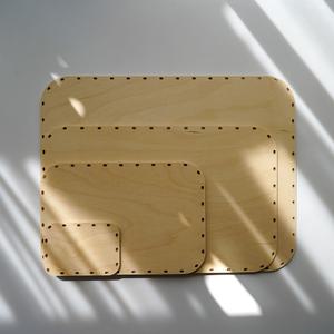 라탄 자작나무 합판 둥근 직사각형 홀수타공