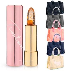틴톤 시크릿 젤리 꽃 립스틱 선셋 오렌지+아가타 토트백(색상랜덤)