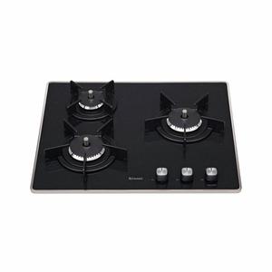 [5년연장 A/S보증]빌트인 가스레인지 3구 RBR-PF6000P (LPG, 블랙, 큐브 노브, 가스역류 누설방지)