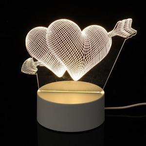 [OFK5PP4Q]큐피드의 화살 3D 착시 아크릴 무드등