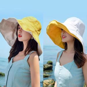 [OFKMO9SS]양면 빅 왕챙 와이어 모자 벙거지모자 버킷햇