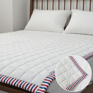 [OFM6N5ST]무봉제 밴딩 침대패드 SS 화이트 1P 침구 이불