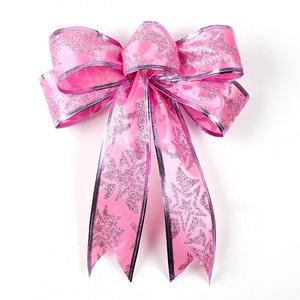 [OFM66381]5p 더블 핑크 리본 트리장식 세트  트리장식