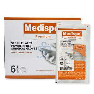 메디스포 멸균 수술용 장갑 파우더 프리 라텍스 글러브 1박스 50조입
