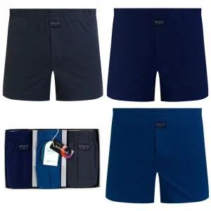 남성 에어로쿨 매쉬 스판 더블박서 낭심주머니 트렁크 사각 팬티 3매(95-120)