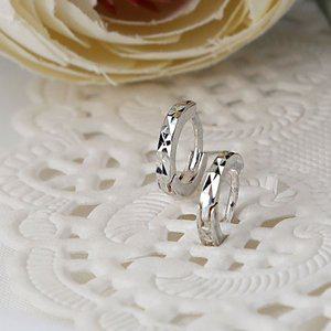 [메리그린]925 SILVER 실버 미니 컷팅 링 귀걸이