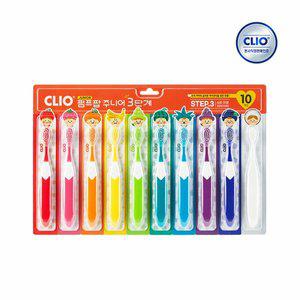 [크리오라]크리오 펌프팝 어린이칫솔 초등 주니어 3단계 10개입 x1개