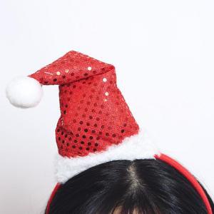 [OFLP9470]산타모자 머리띠  스팽글