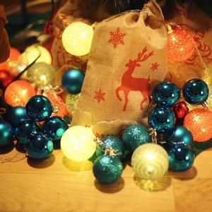 [OFLP9595]트리 오너먼트 볼장식 5cm 16입  코발트블루