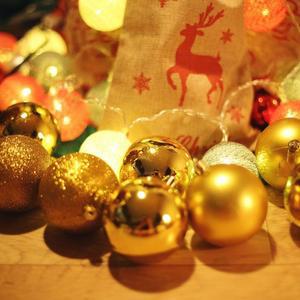 [OFLP959R]트리 오너먼트 볼장식 8cm 8입  골드