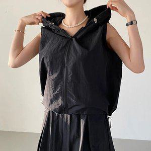 [아이우먼] 데일리후디스트링베스트 RAQ887M404 빅사이즈