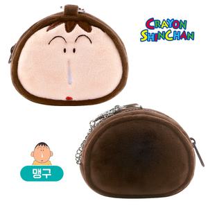 짱구 캐릭터 인형 얼굴 미니 파우치 가방 - 맹구