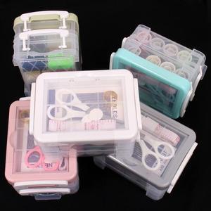 [RG884PPR]3단 실바늘세트 바느질세트 옷수선 반짇고리