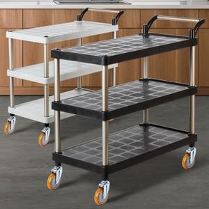 에이치플러스몰 플라스틱 PP 3단 특대 와인바퀴 서빙카 트롤리 주방 서빙카 써빙카트 써빙카