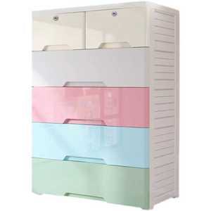 서랍 대형플라스틱박스 캐비닛 투명 가정용 캐비넷 3단 56 파스텔 더블드로
