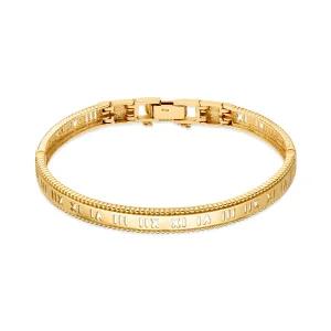 14K 밀그레인 로마 펀칭 뱅글 팔찌 MOB40247