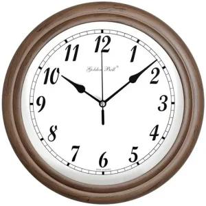 GB4439a 무소음 인테리어 벽시계 32.5cm 월넛 국내산 원목벽시계 거실벽시계 예쁜벽시계