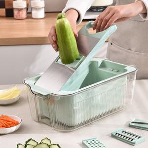 비바니 스테인리스 마그넷 슬라이서 만능 채칼 세트 멀티 6종 양배추 당근 채썰기