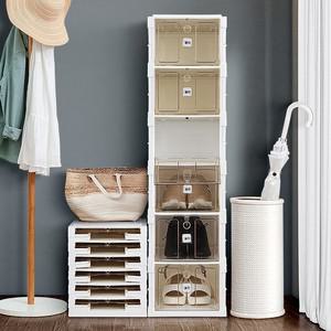 리브리움 접이식신발장 2단 3단 6단 현관수납장 선반 투명 슬림 아파트 원룸