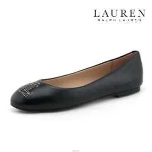 [롯데백화점]폴로랄프로렌 로렌 여성 JAMIE 소가죽 발편한 플랫슈즈 (802774682002-EGR)
