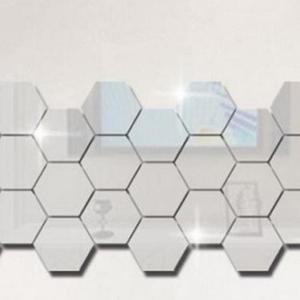 [RG4O0O30]실버 소 육각 거울 안전거울 아크릴거울