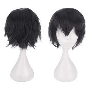 코스프레 가발 남자 숏컷 통가발 일본 여자 단발 핑크 블랙핑크