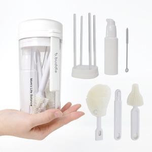 버들 젖병솔 젖꼭지솔 다용도 세척솔세트 브러쉬 건조대 세트 텀블러솔 물병솔 물컵 아기 주방 용품