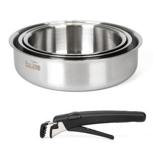 IH 국내산 탈부착손잡이 스텐 전골냄비 18cm 20cm 24cm 매직핸들 샤브샤브 라면 다용도