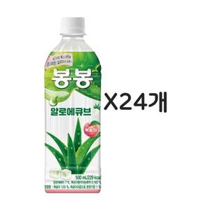 해태 봉봉 알로에큐브 복숭아 500ml 24개