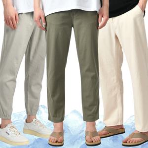 [28-42] 여름 신상 남자 면바지/빅사이즈/슬랙스/조거팬츠/밴딩/정장/스판/린넨/테이퍼드/와이드/카고/9부/트레이닝/행사
