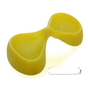 강아지 밥그릇 고양이 식기 애견 물그릇 옐로우 2구 (WDD6BA6)