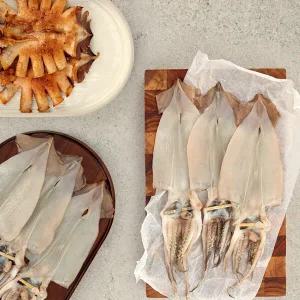 [오초록] 촉촉한 피데기 반건조 오징어 5미(550g∼600g 내외)