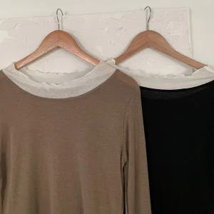 [하프클럽/]애니울배색레이어드티 409S760S 빅사이즈 여성의류