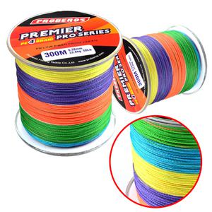 프로베로스 PRO 5색 4합사 300M 바다 루어 PE 라인 원줄 낚시줄 0.8 1호 3호