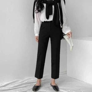 [에이와비] [140.150ver] #AWABMADE:_마이크로일자슬랙스 -키작녀