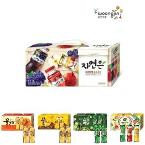 웅진 자연은 프리미엄 음료세트 180mLX24병/음료수/병음료/음료수세트/병문안/병음료수/선물용/사무실