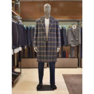[갤러리아] 킨록 체크 코트 그레이 (TIO53)