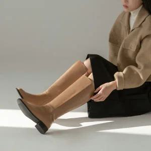 [롯데백화점]소보 커런트 스퀘어 단화 롱부츠 3cm