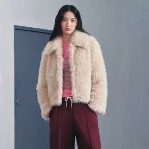 [LAP](강남점)롱헤어 퍼자켓(퀼팅안감) AQ4FJA60