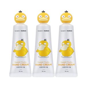 벨먼 포켓몬 핸드크림 고라파덕, 50ml, 3개