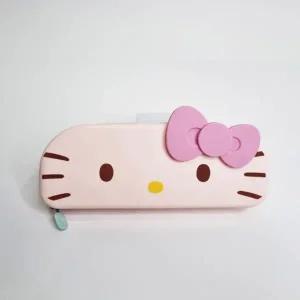[산리오] 헬로키티 텐더 소프트실리콘 수저케이스 휴대용 어린이 어린이집 유치원 수저집 수저통
