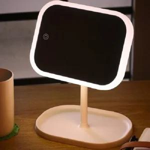 터치링 LED 조명 거울 라운드 메이크업 화장대 가로형/탁상/거울/화장대/스탠드/LED/화장/조명/탁상용/책상
