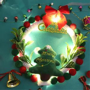 트리 인형 LED 모루 크리스마스 리스 만들기 4인용 패브릭 취미 집콕생활 유치원