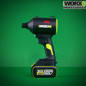 웍스 송풍기 무선 충전식 더스트건 공기주입가능 WU093 풀세트