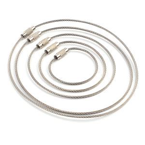 1P 다용도 와이어 키체인 로프